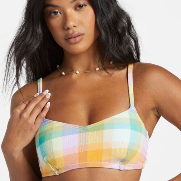 Billabong Warm Waves Lila D/DD Bralette Bikini Top with underwire size S - Picture 1 of 10